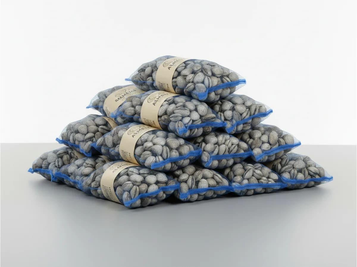 Worek z siatki monofilamentowej na ostras — Textil Villa de Pego